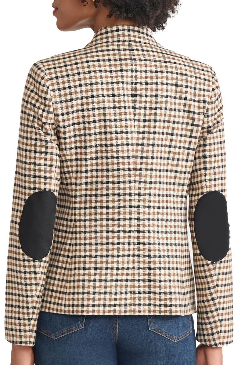 Jones New York Check Faux Double Breasted Blazer, Alternate, color, 