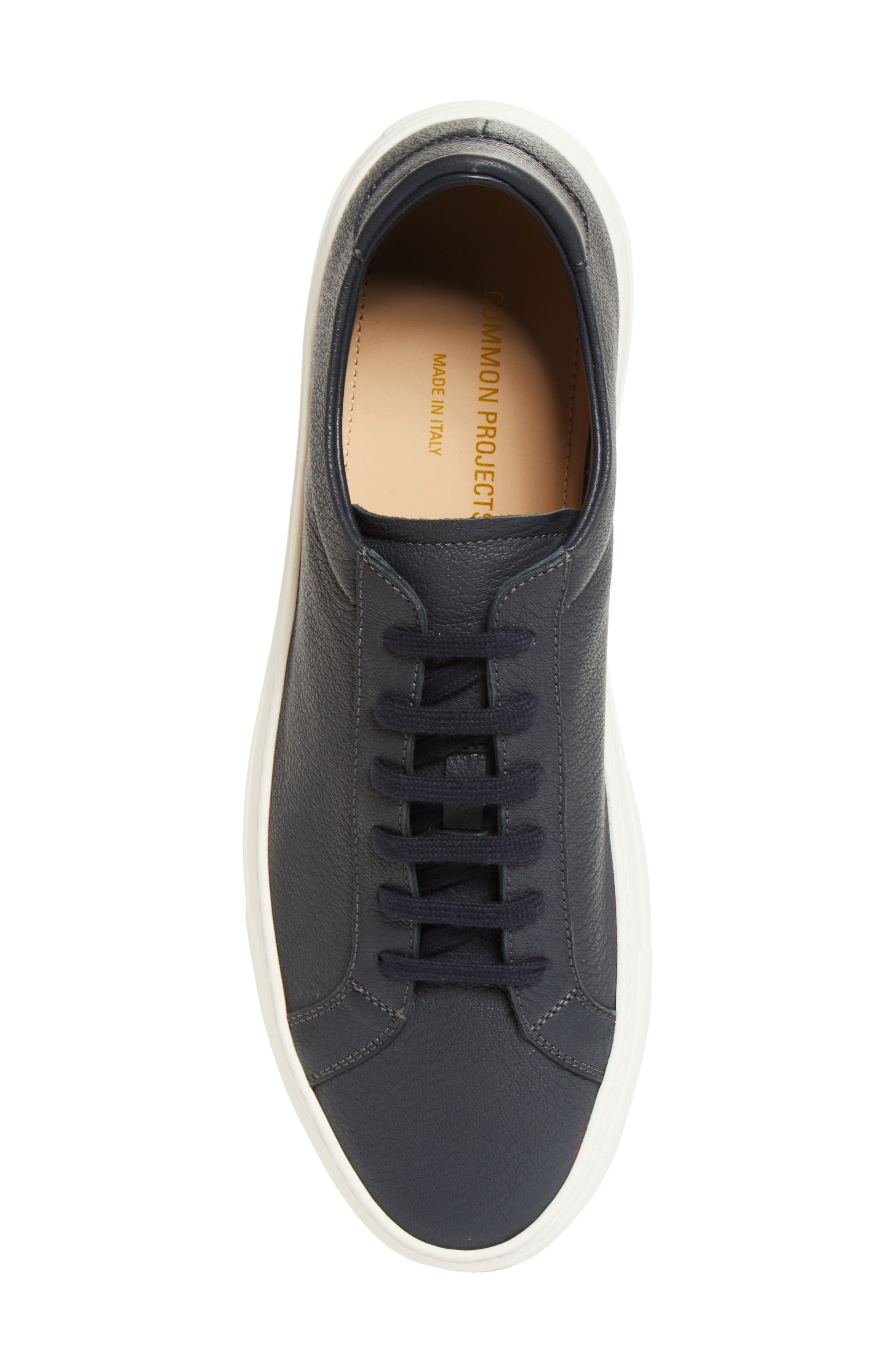 Achilles Piuma Leather Sneaker, Alternate, color, NAVY