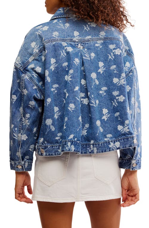 Free People X We The Free Opal Swing Denim Jacket In Fallen Daisy