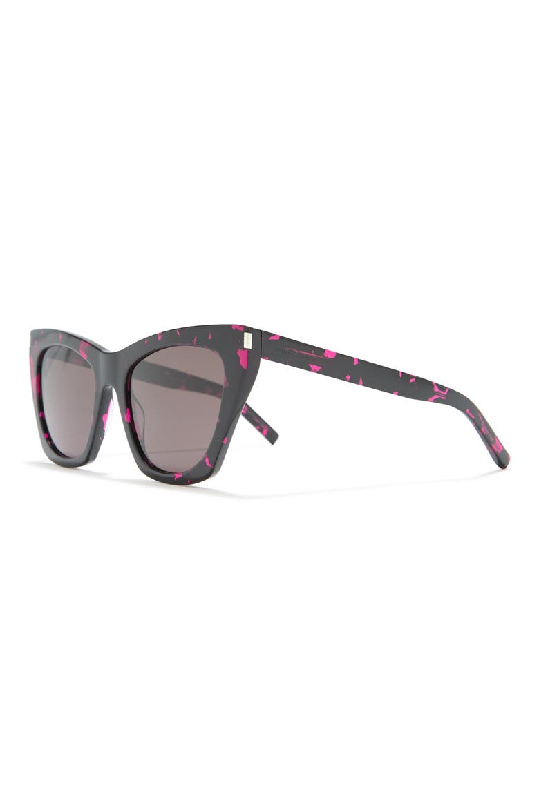 55mm Cat Eye Sunglasses, Alternate, color, HAVANA BLACK