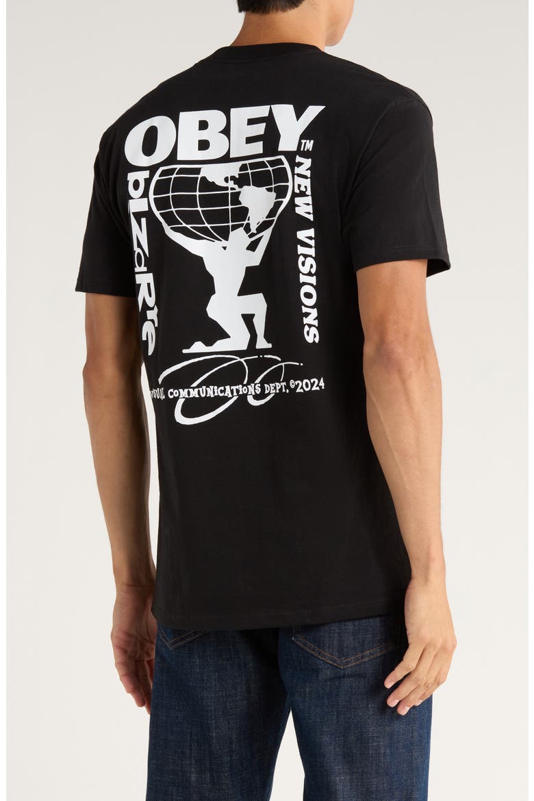 Bizarre New Visions Graphic T-Shirt, Alternate, color, BLACK