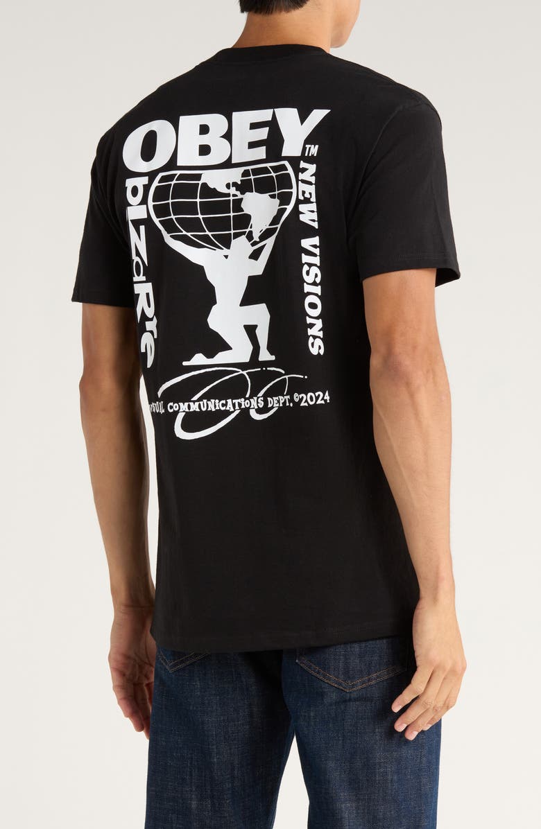 Obey Bizarre New Visions Graphic T-Shirt, Alternate, color, Black