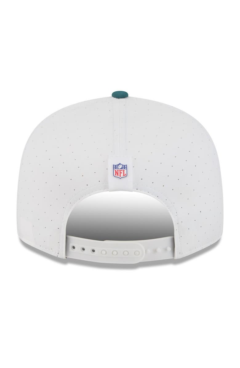 New Era Men's New Era White/Midnight Green Philadelphia Eagles 2025 NFL Training Camp Split Panel 9FIFTY Snapback Hat, Alternate, color, White
