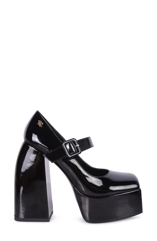 Rag & Co Merrymam Platform Mary Jane Heel In Black