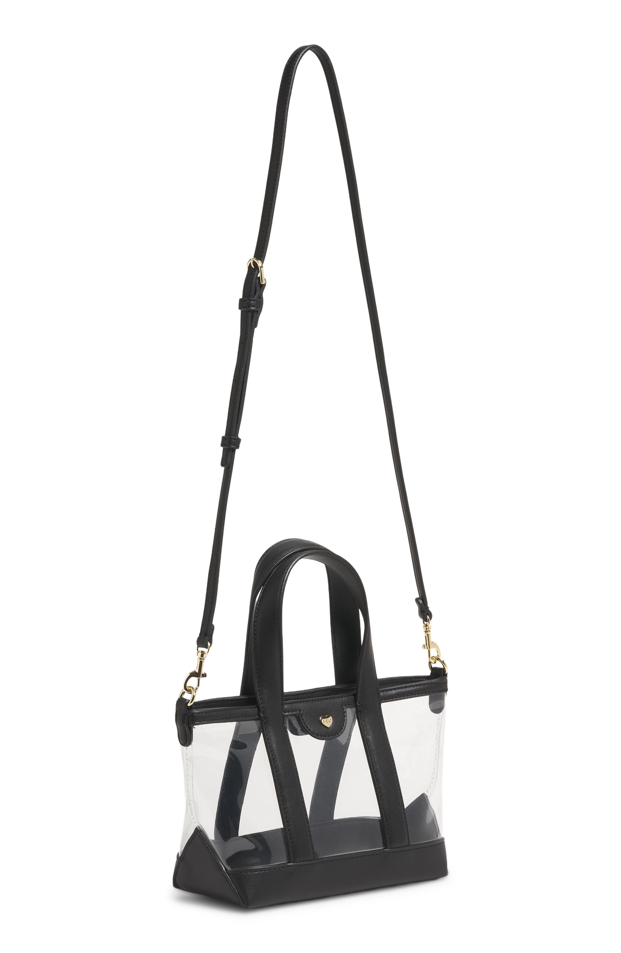 Stoney Clover Lane Mini Clear Tote, Alternate, color, Noir