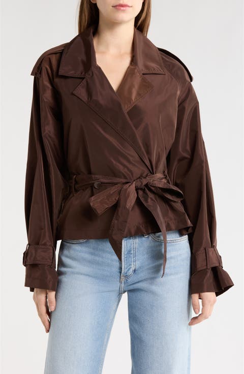 Vale Short Belted Trench Coat