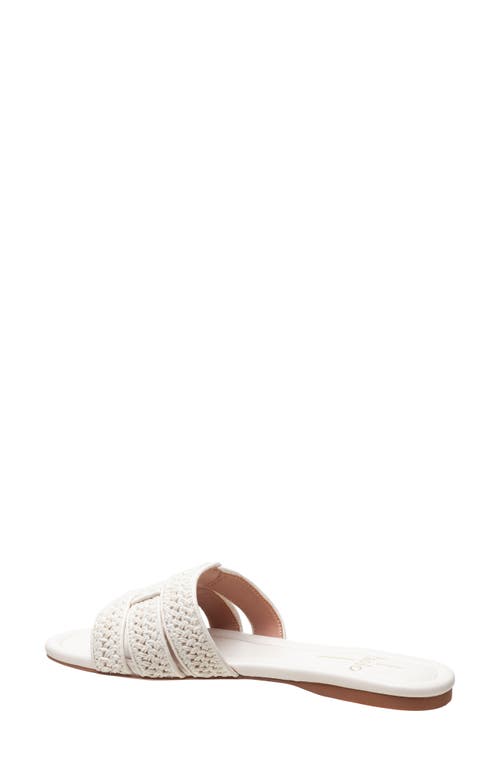 Linea Paolo Legacy Slide Sandal In Ivory