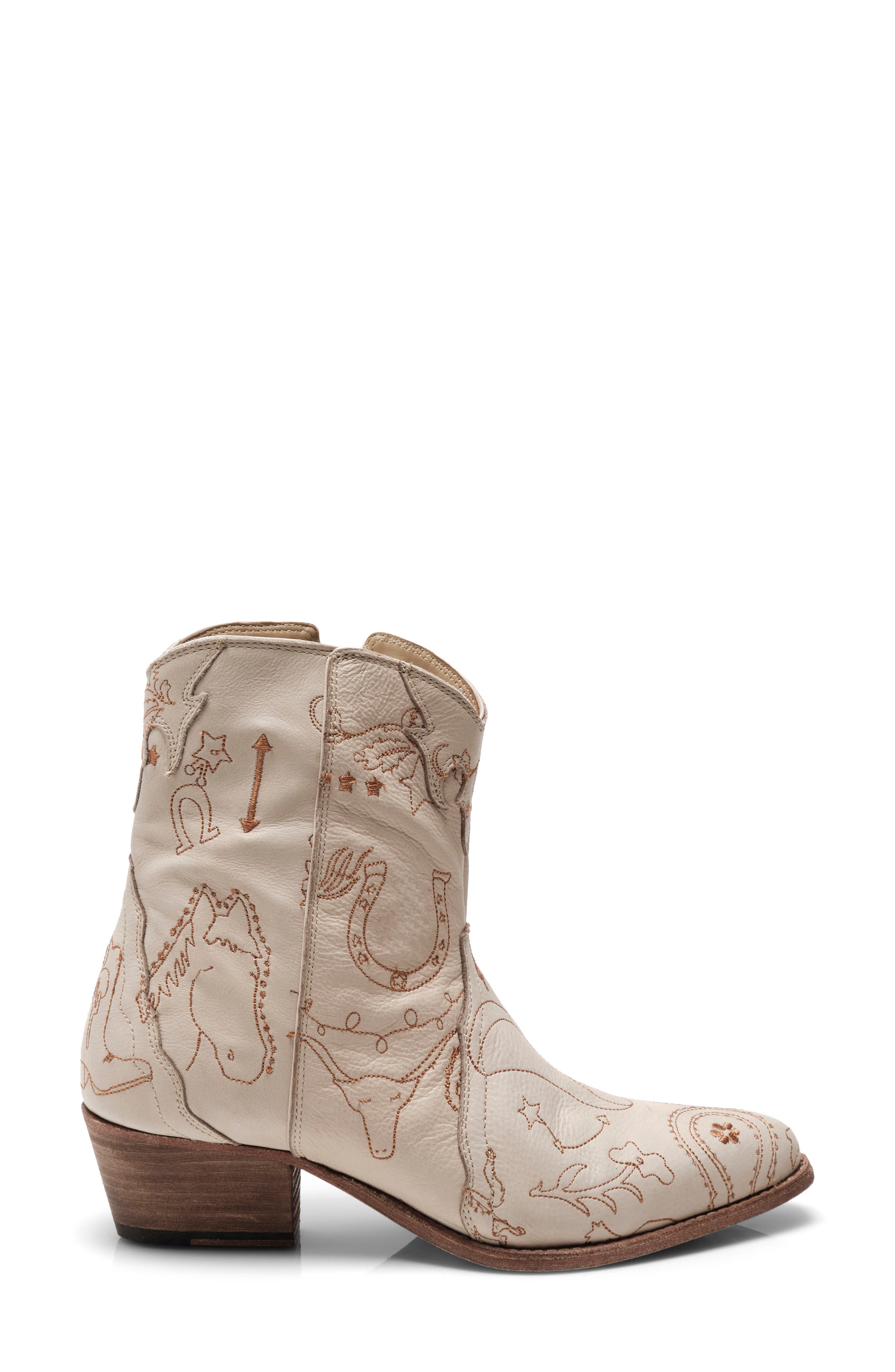 Free People New Frontier Doodle Western Boot, Alternate, color, 