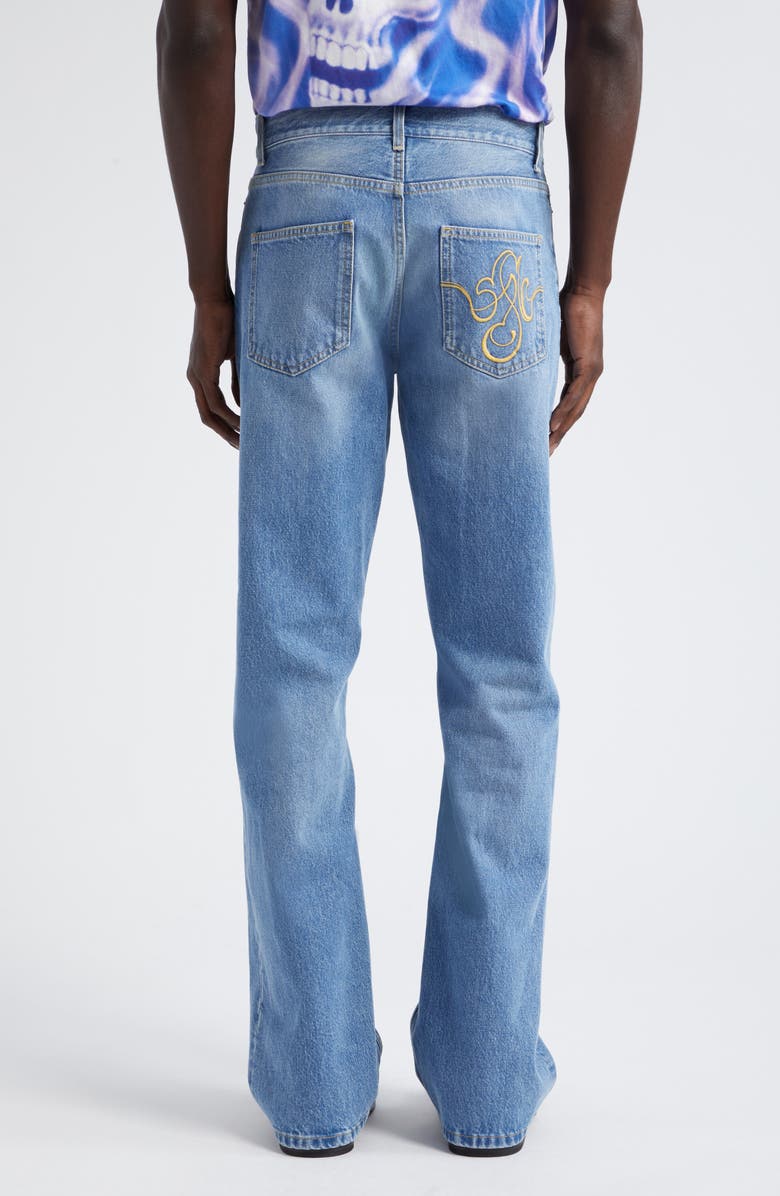 STOCKHOLM SURFBOARD CLUB Fog Rigid Denim Bootcut Jeans, Alternate, color, 