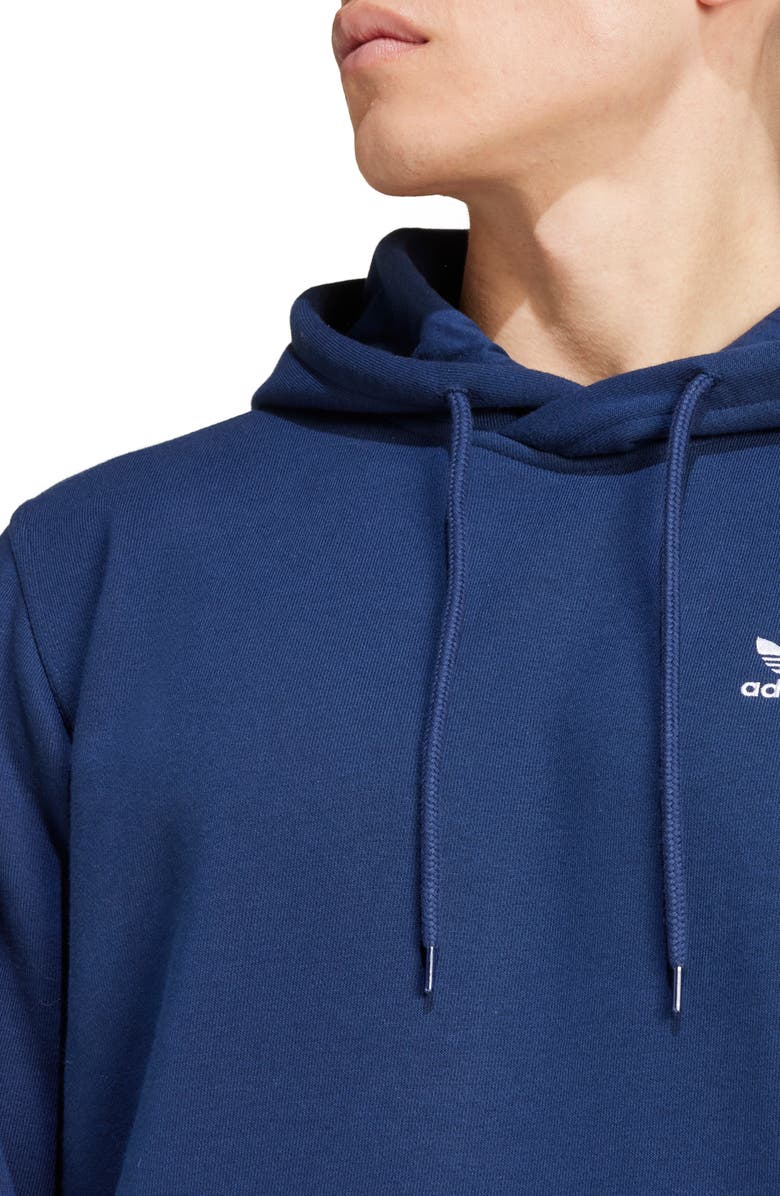 adidas Originals Trefoil Essentials Hoodie, Alternate, color, Night Indigo