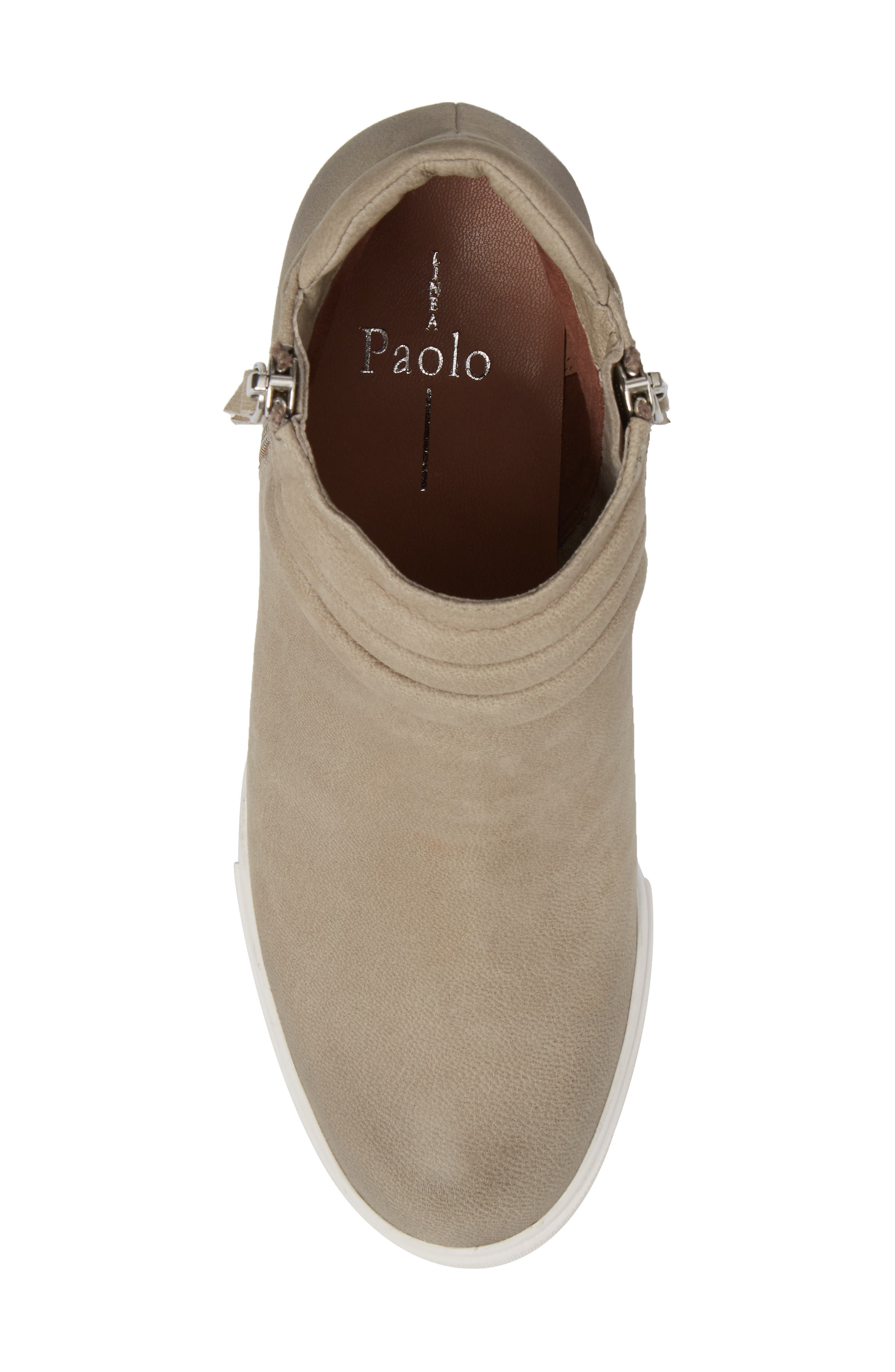 Linea Paolo Frieda Wedge Bootie, Alternate, color, Dark Grey Leather