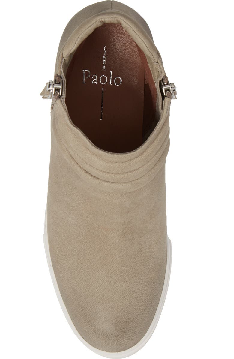 Linea Paolo Frieda Wedge Bootie, Alternate, color, Dark Grey Leather