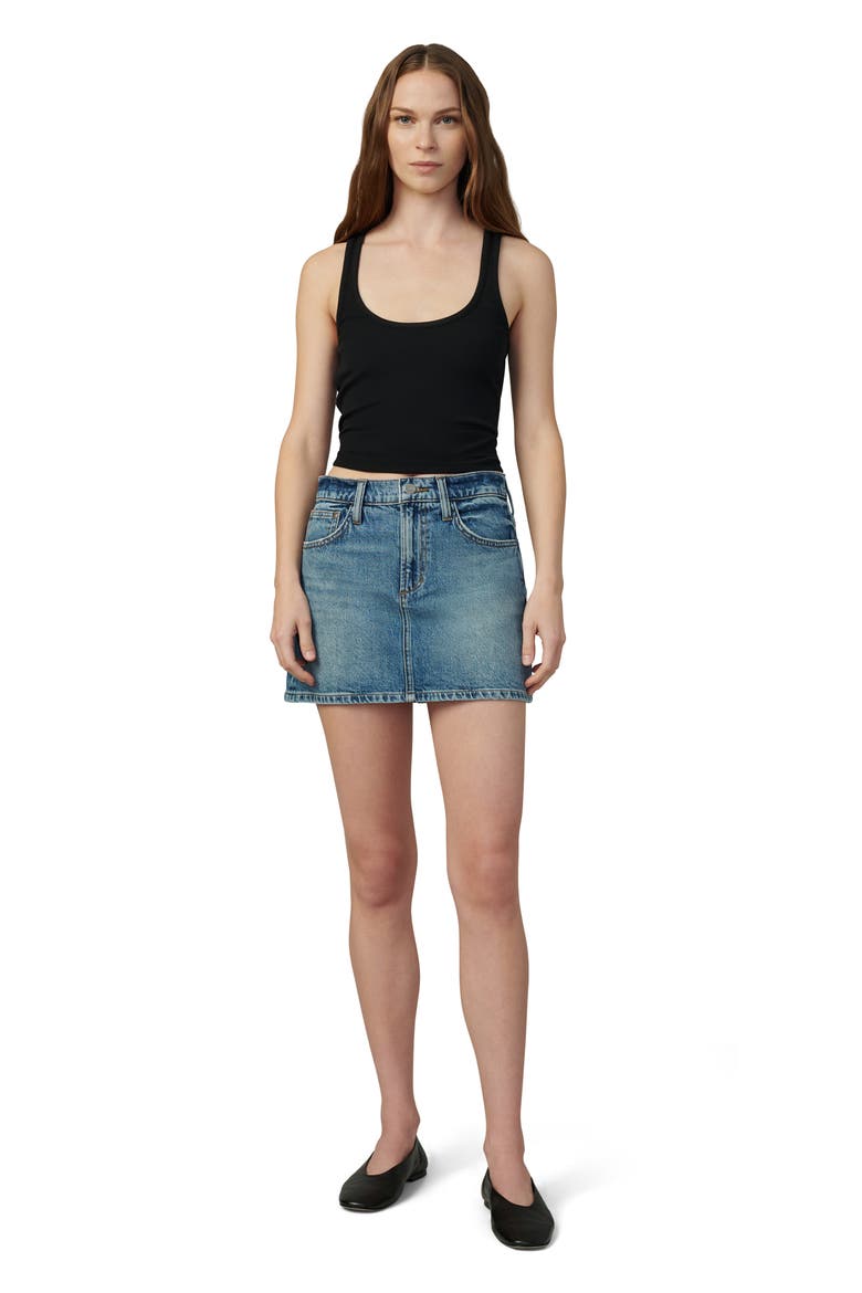 The Tessa Denim Miniskirt, Alternate, color, SHOWDOWN