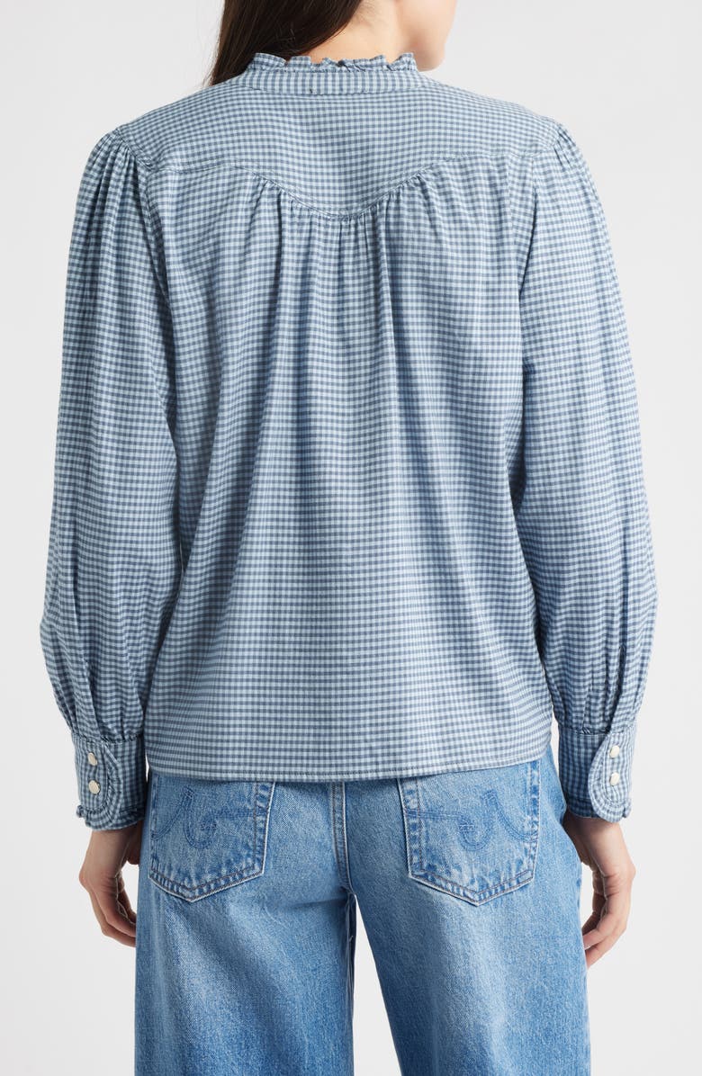 Rails Alanna Plaid Shirt, Alternate, color, Stone Blue Check