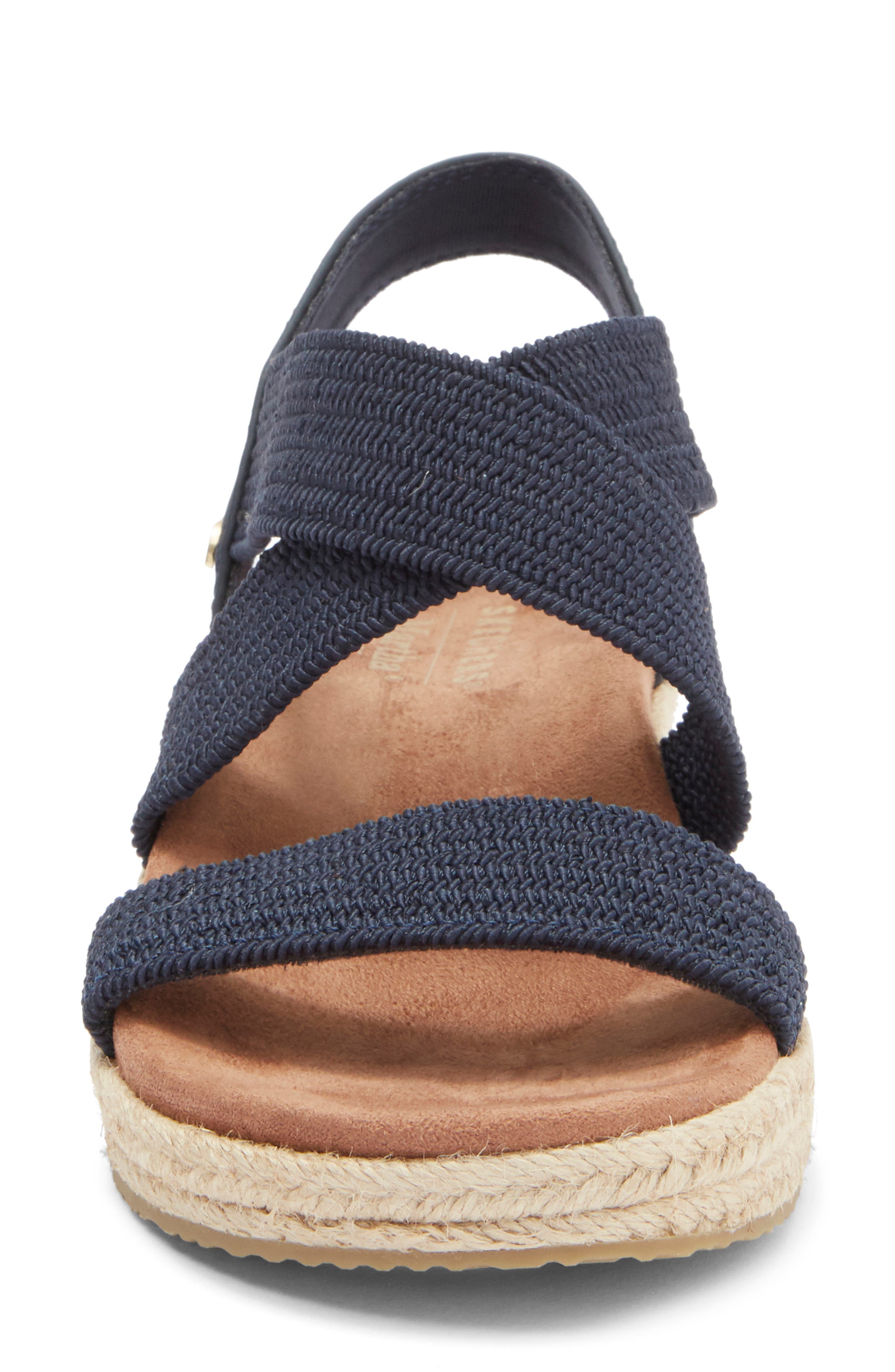 SKECHERS x Martha Stewart Arch Fit<sup>®</sup> Beverlee Espadrille Wedge Sandal, Alternate, color, 