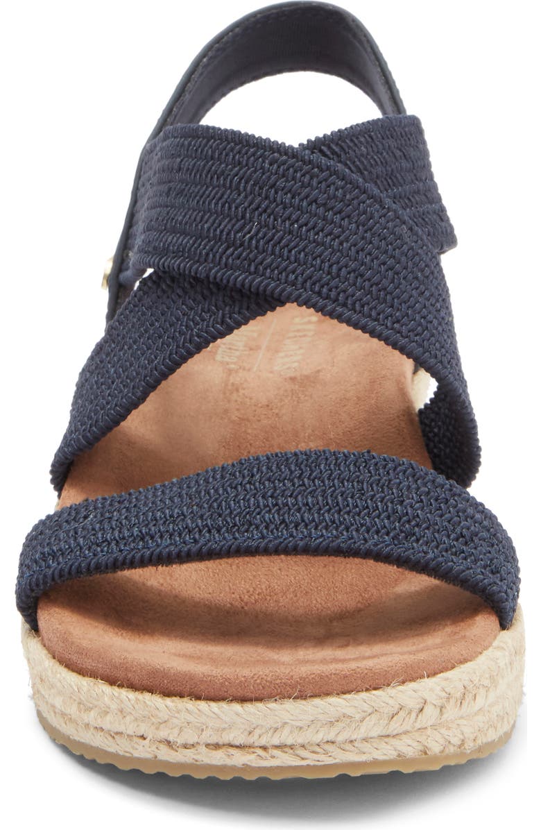 SKECHERS x Martha Stewart Arch Fit<sup>®</sup> Beverlee Espadrille Wedge Sandal, Alternate, color,