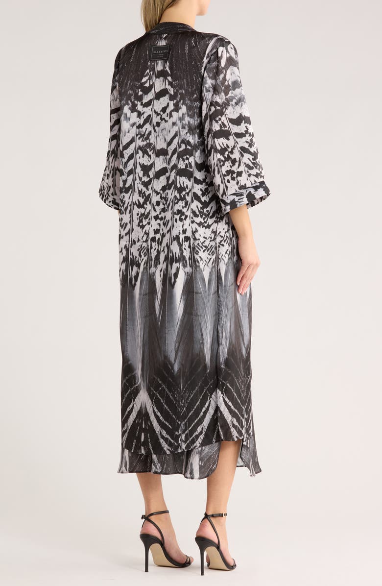 AllSaints Carine Longline Topper, Alternate, color, Sierra White