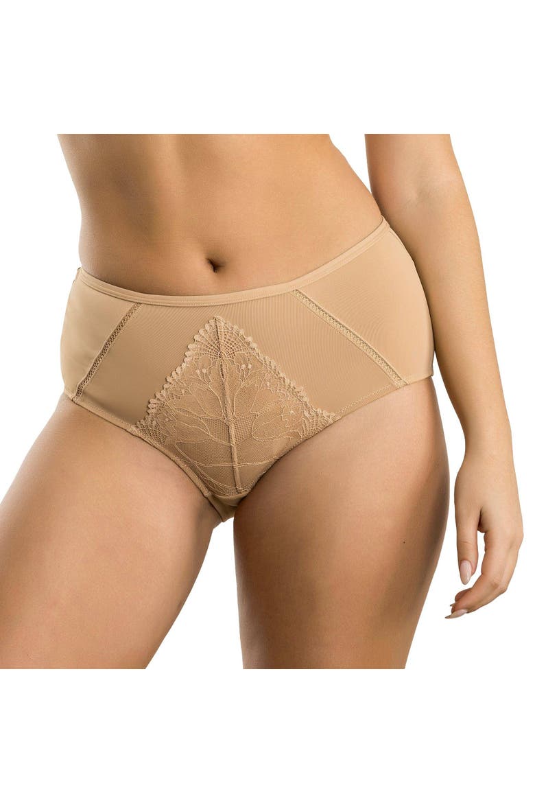 Charlene High Waist Brief, Main, color, Warm Sand