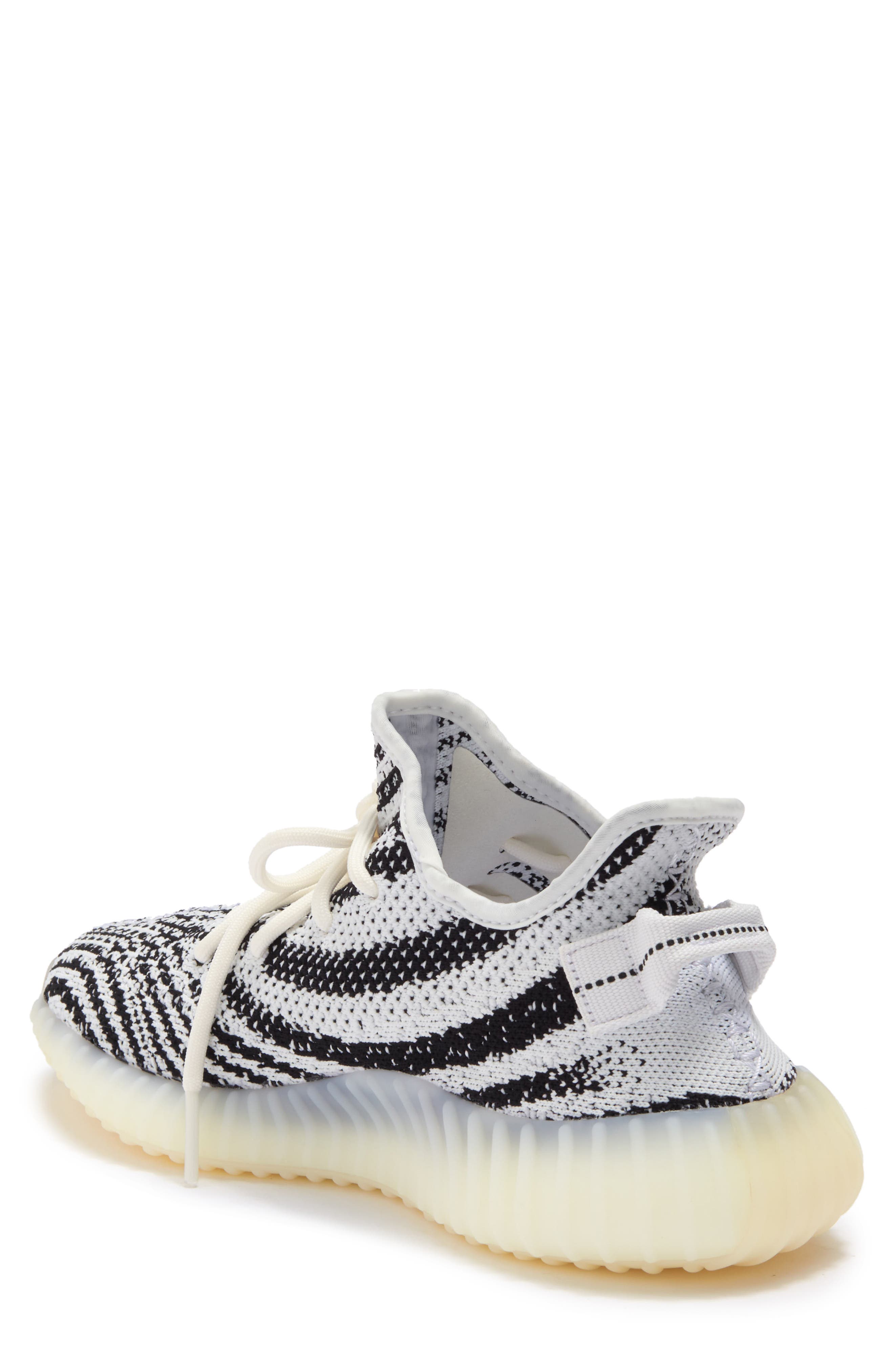 adidas Yeezy Boost 350 v2 Zebra Sneaker, Alternate, color, 
