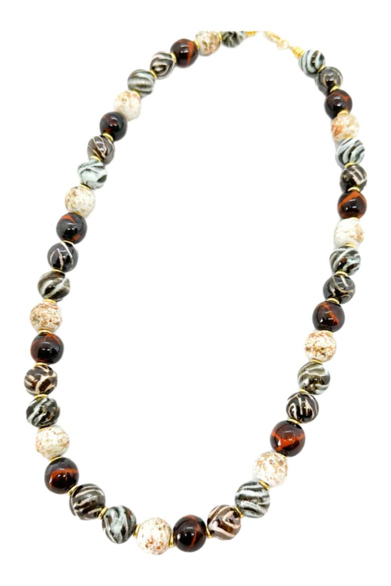 Earth Collection - African Gold Necklace - 22'', Main, color, Multi