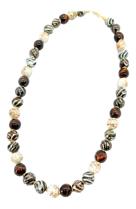 Earth Collection - African Gold Necklace - 22''