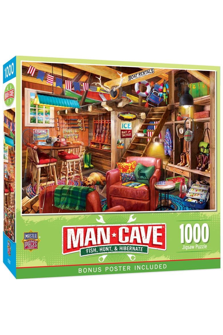 Fish Hunt & Hibernate 1000 Piece Puzzle, Main, color, Multicolor