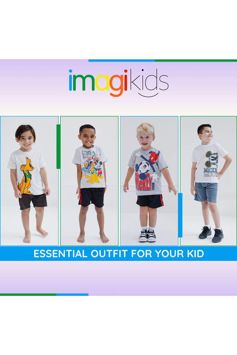 Mickey Mouse 2-Piece T-Shirt and Shorts Set, Alternate, color, Pluto Tusk Grey