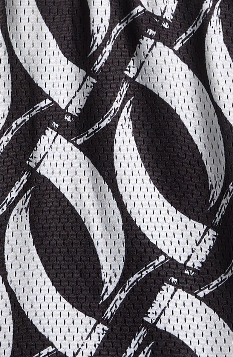 OVERTIME Kids' City Reapers Scythe Print Mesh Shorts, Alternate, color, Black