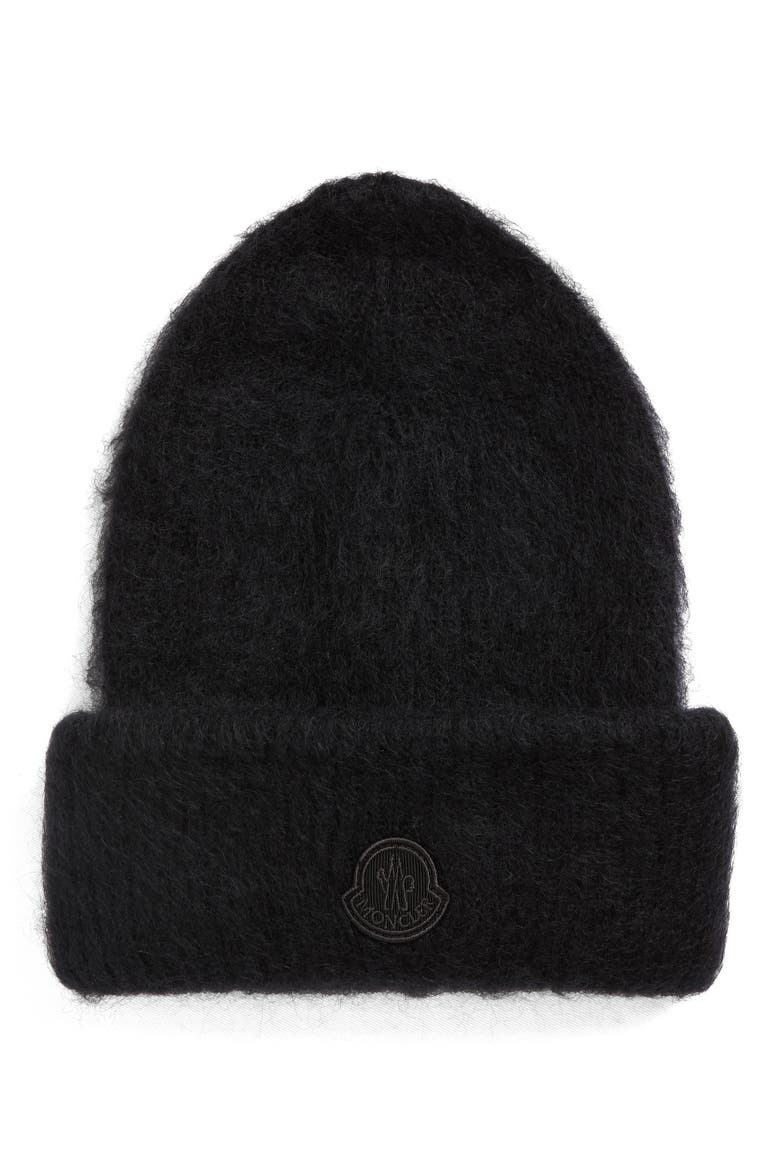 Edit Mohair Blend Beanie, Main, color, BLACK