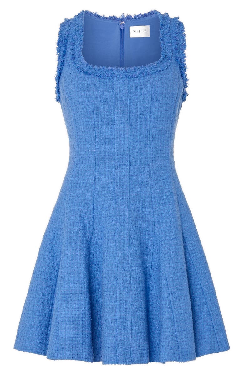 Milly Juniper Fit & Flare Tweed Dress, Alternate, color, 