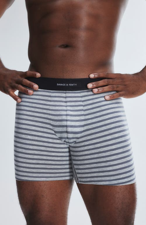 Savage X Fenty Boxer Briefs In Platinum Grey/calm G
