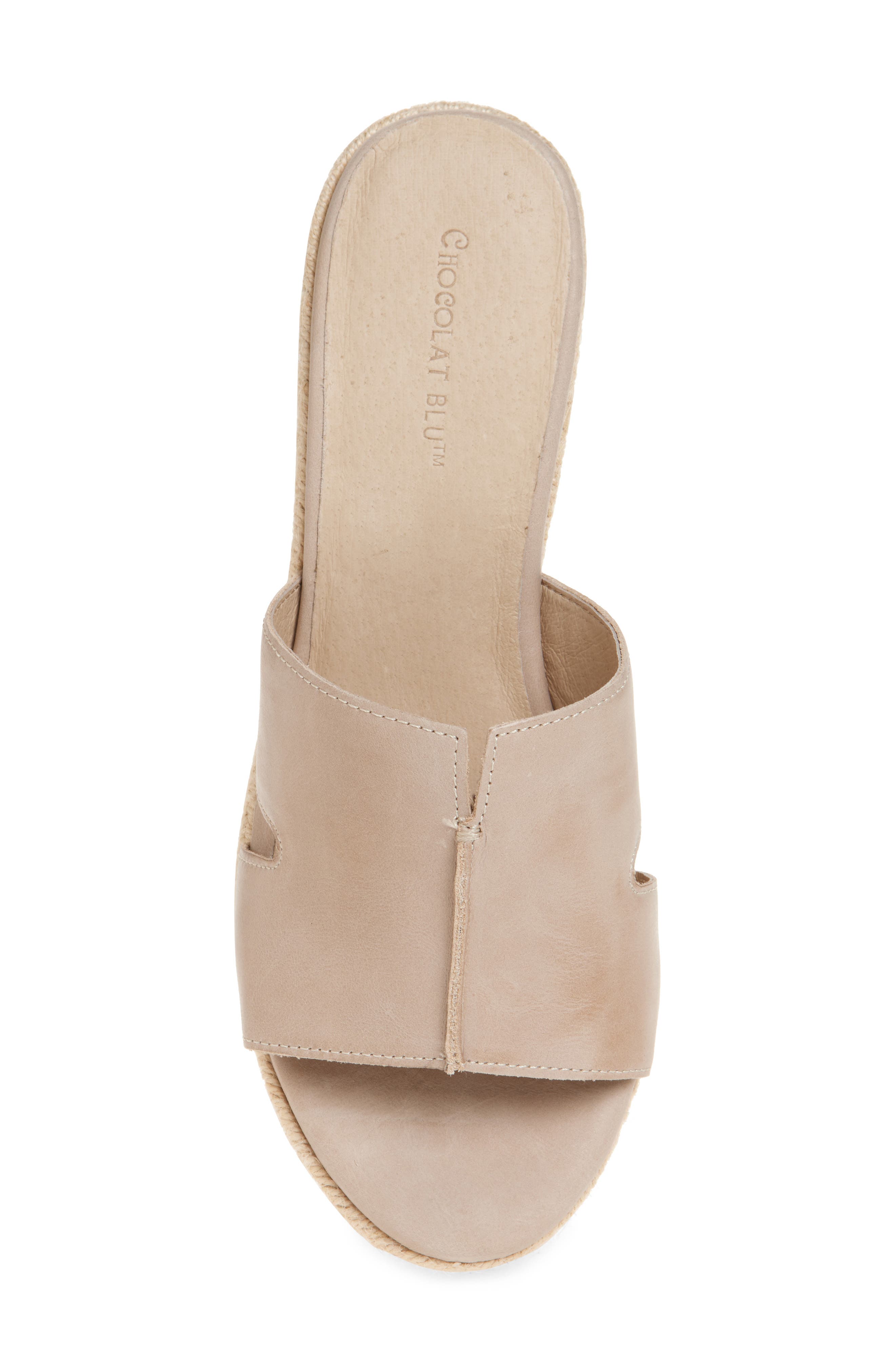 Chocolat Blu Willena Espadrille Platform Sandal, Alternate, color, Taupe Leather