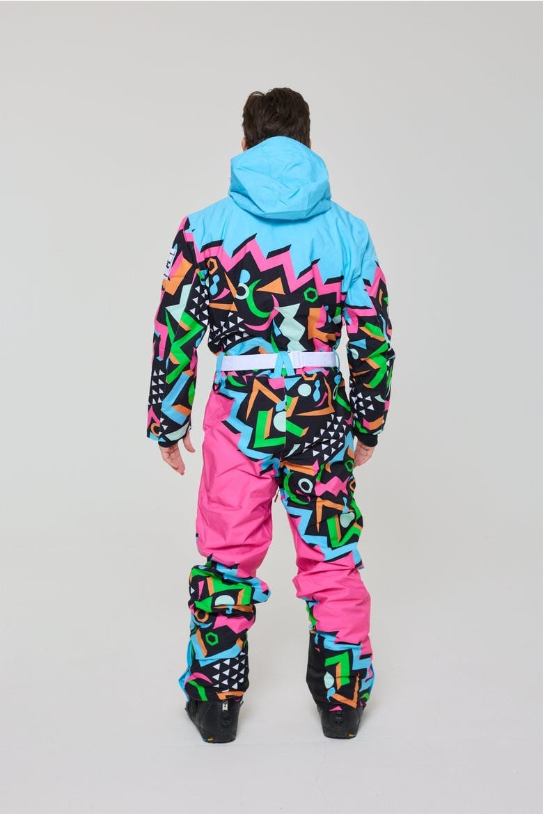Nutscracker 2.0 Ski Suit Men's, Alternate, color, Black with neon pink