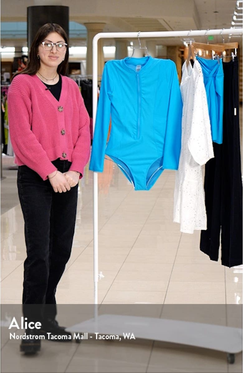 Good Long Sleeve One-Piece Rashguard Swimsuit, sales video thumbnail