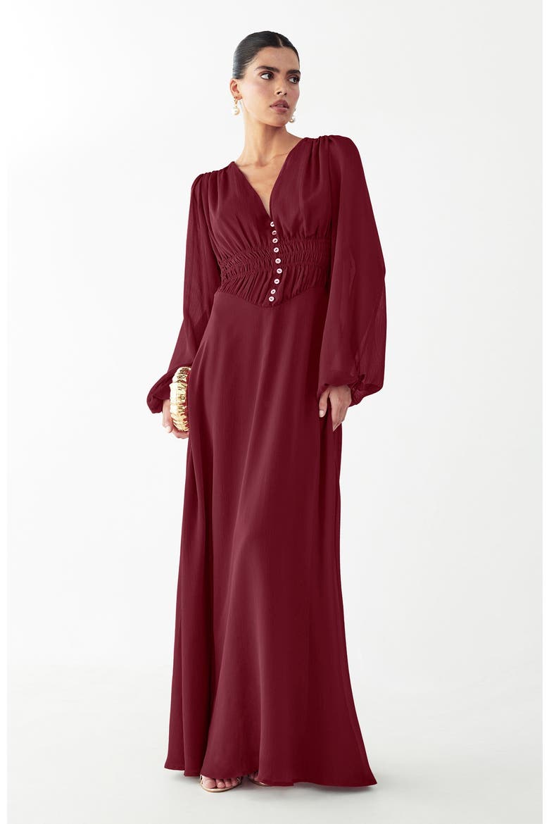 Tilly Maxi Dress, Alternate, color, Sangria