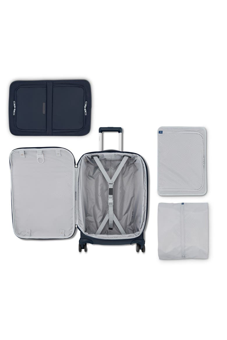 Elevation Softside 2 Piece Set Backpack & Expandable 22" Carry On Lugage, Alternate, color, Midnight Blue