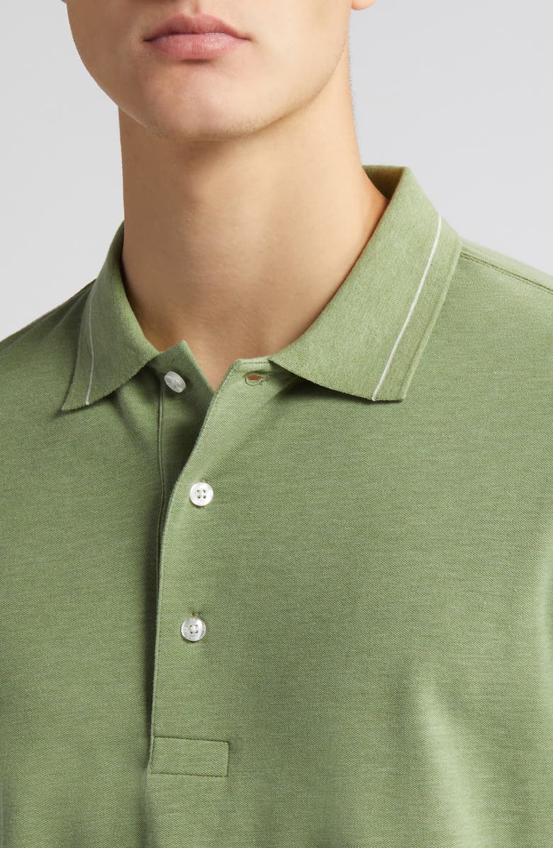 Scott Barber Cotton & Silk Polo, Alternate, color,