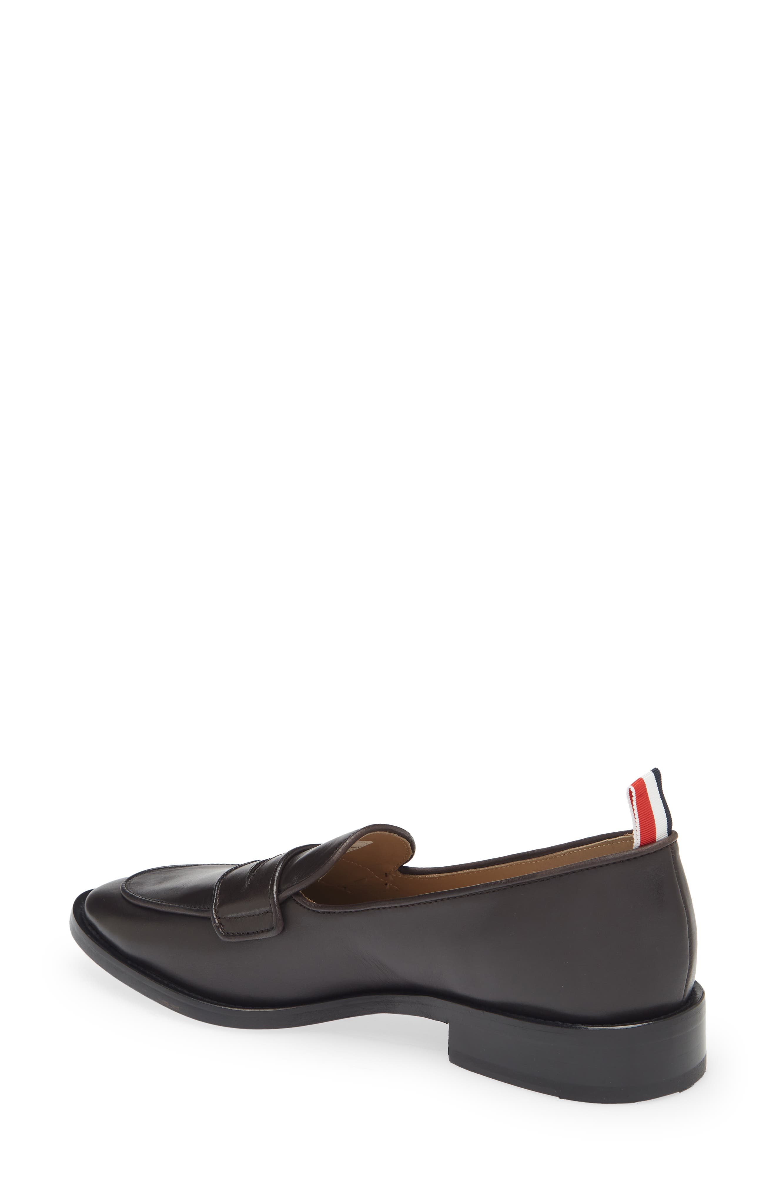 Thom Browne Varsity Penny Loafer, Alternate, color, Dark Brown