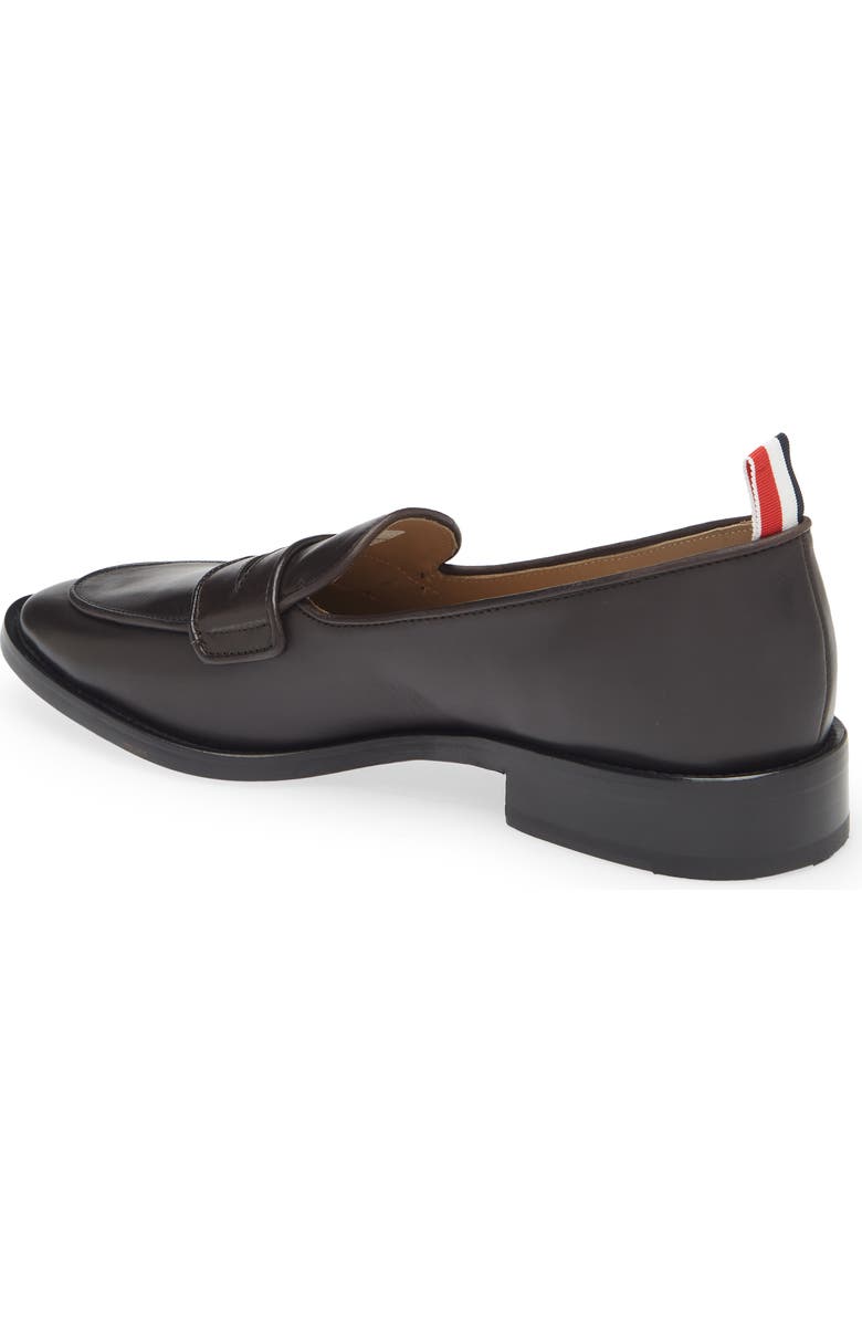 Thom Browne Varsity Penny Loafer, Alternate, color, Dark Brown
