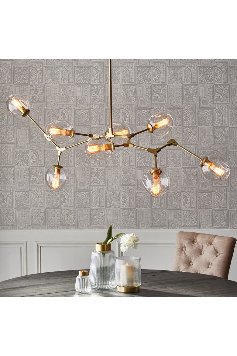 Daniella Globe Chandelier, Alternate, color, Gold