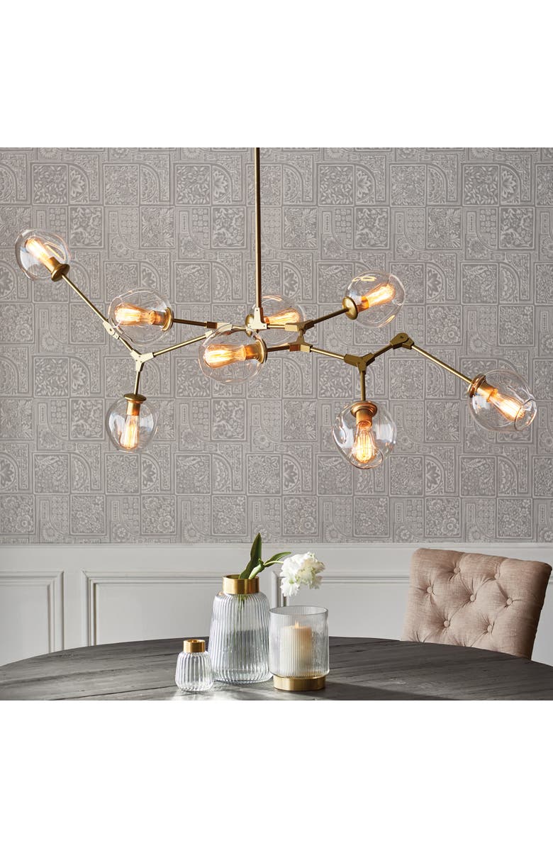 Napa Home & Garden Daniella Globe Chandelier, Alternate, color, Gold