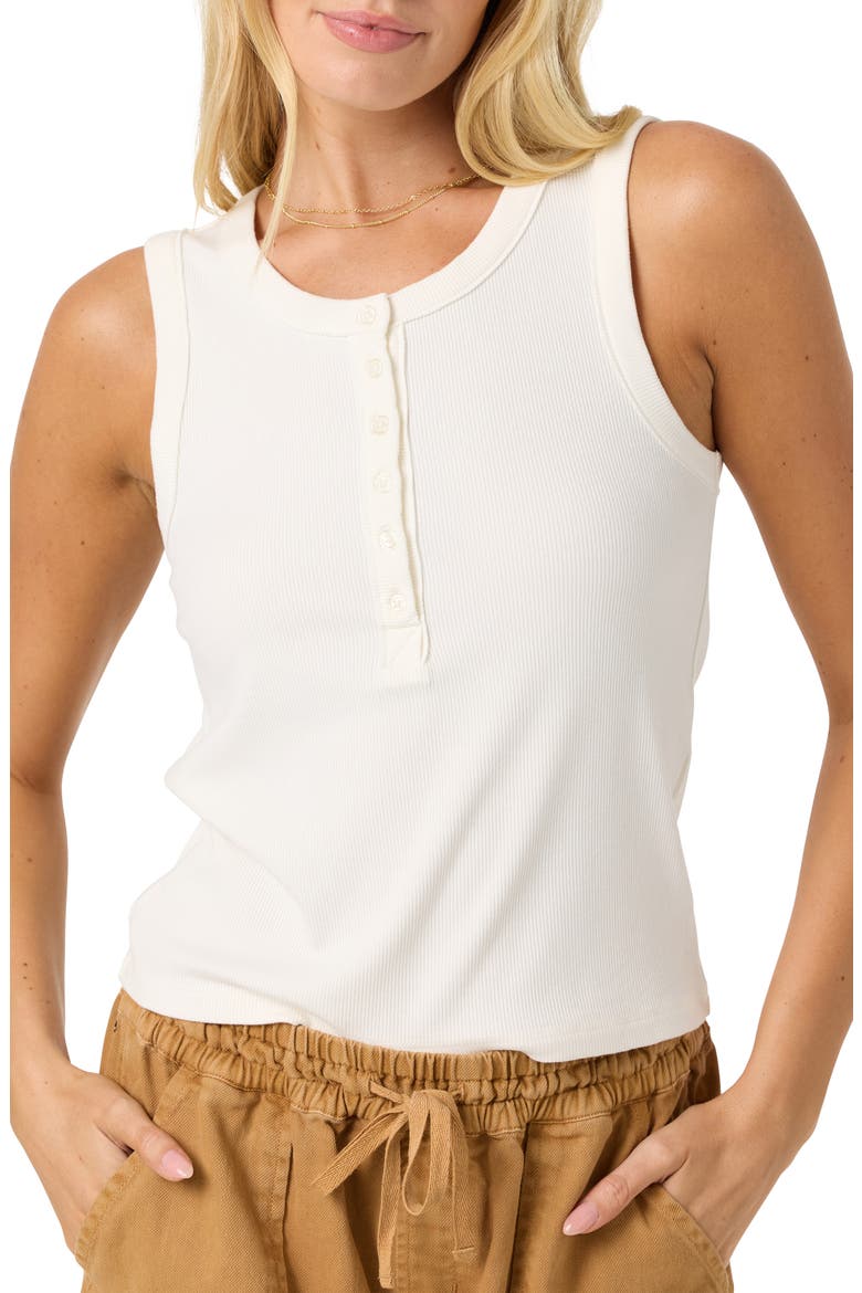 Hattie Rib Henley Tank, Alternate, color, TOFU