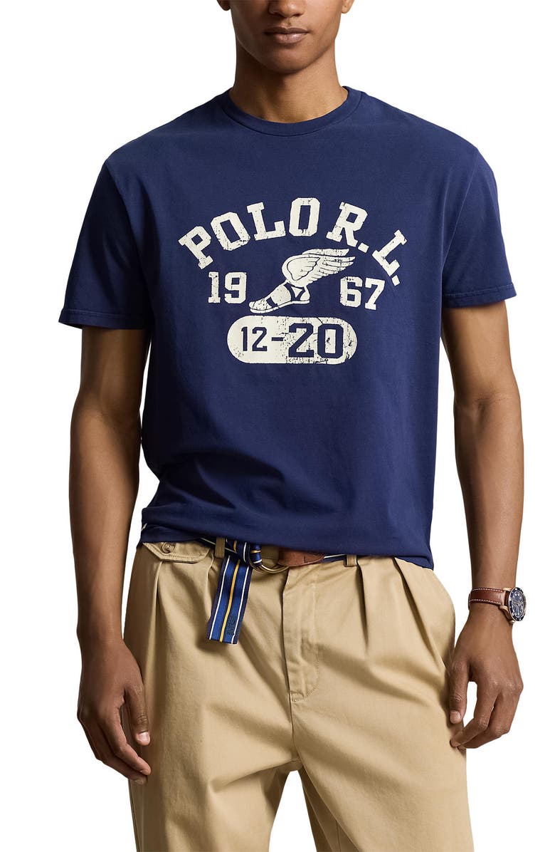 Polo Ralph Lauren Wing Logo Graphic T-Shirt, Main, color, 