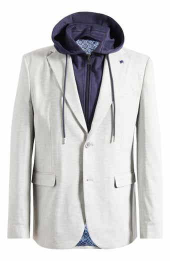 SOUL OF LONDON Notch Lapel Blazer with Removable Hooded Bib