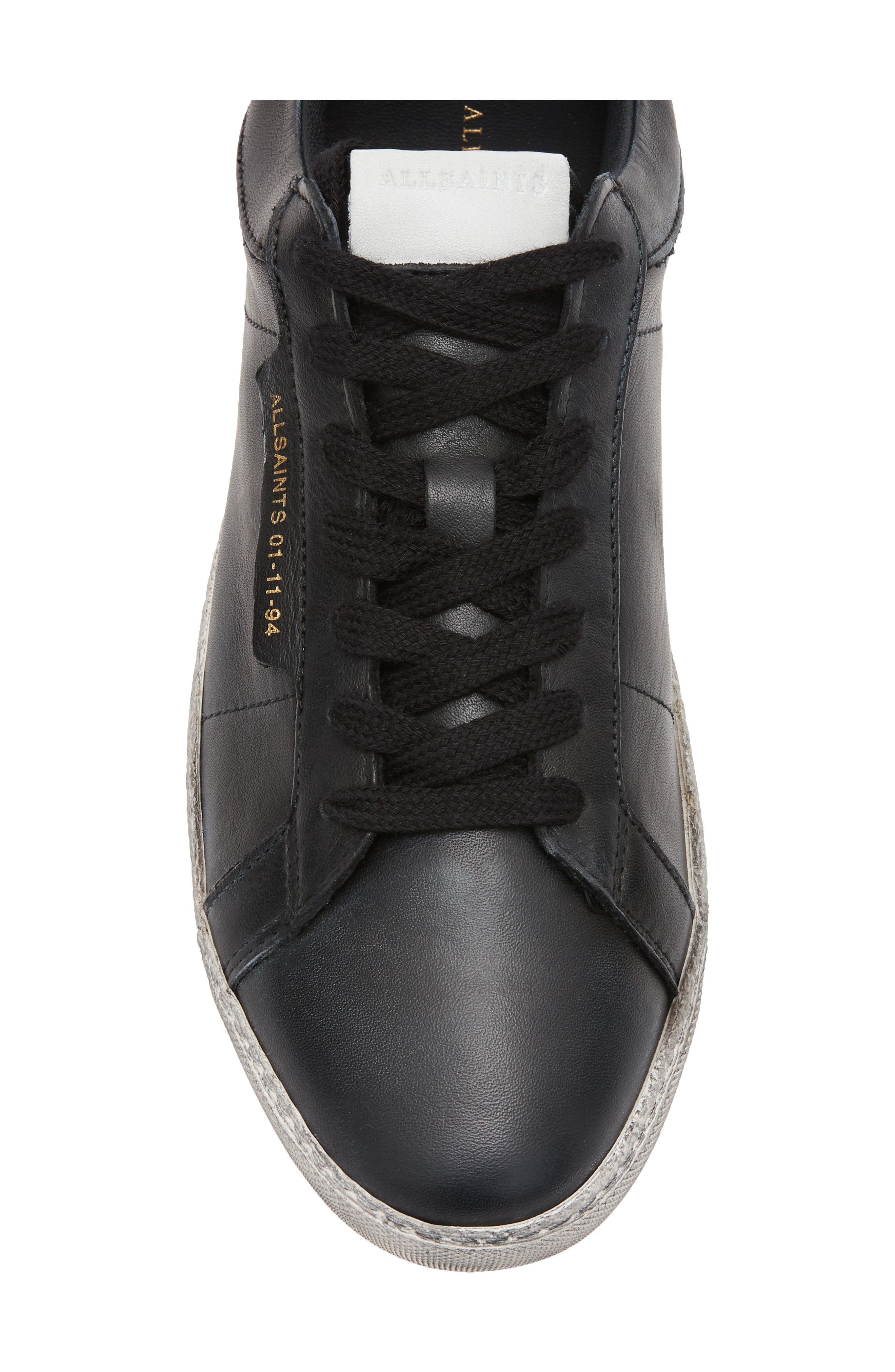 AllSaints Sheer Sneaker, Alternate, color, Black/ White