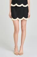 WAYF Encore Scallop Trim Skirt