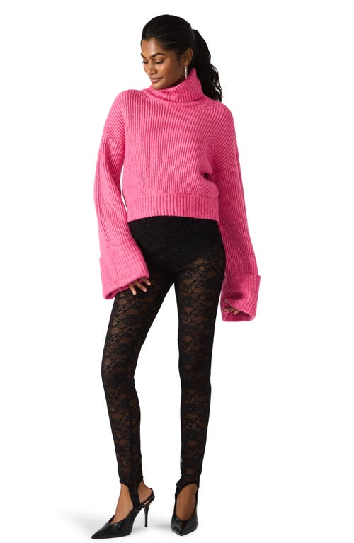 Steve Madden Adelade Turtleneck Sweater In Pink