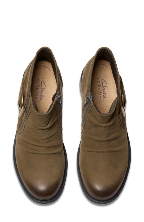 Clarks Hearth Faye Leather Bootie In Brown