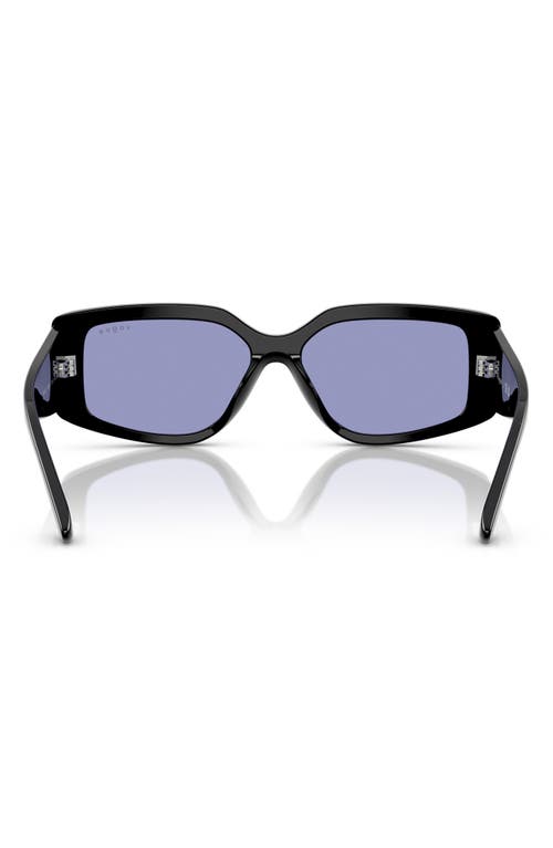 Vogue 55mm Rectangular Sunglasses In Black
