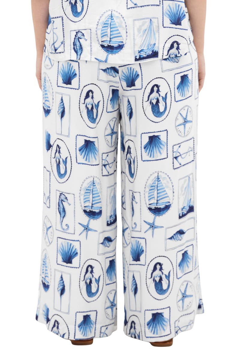 City Chic Liana Print Wide Leg Pants, Alternate, color, 